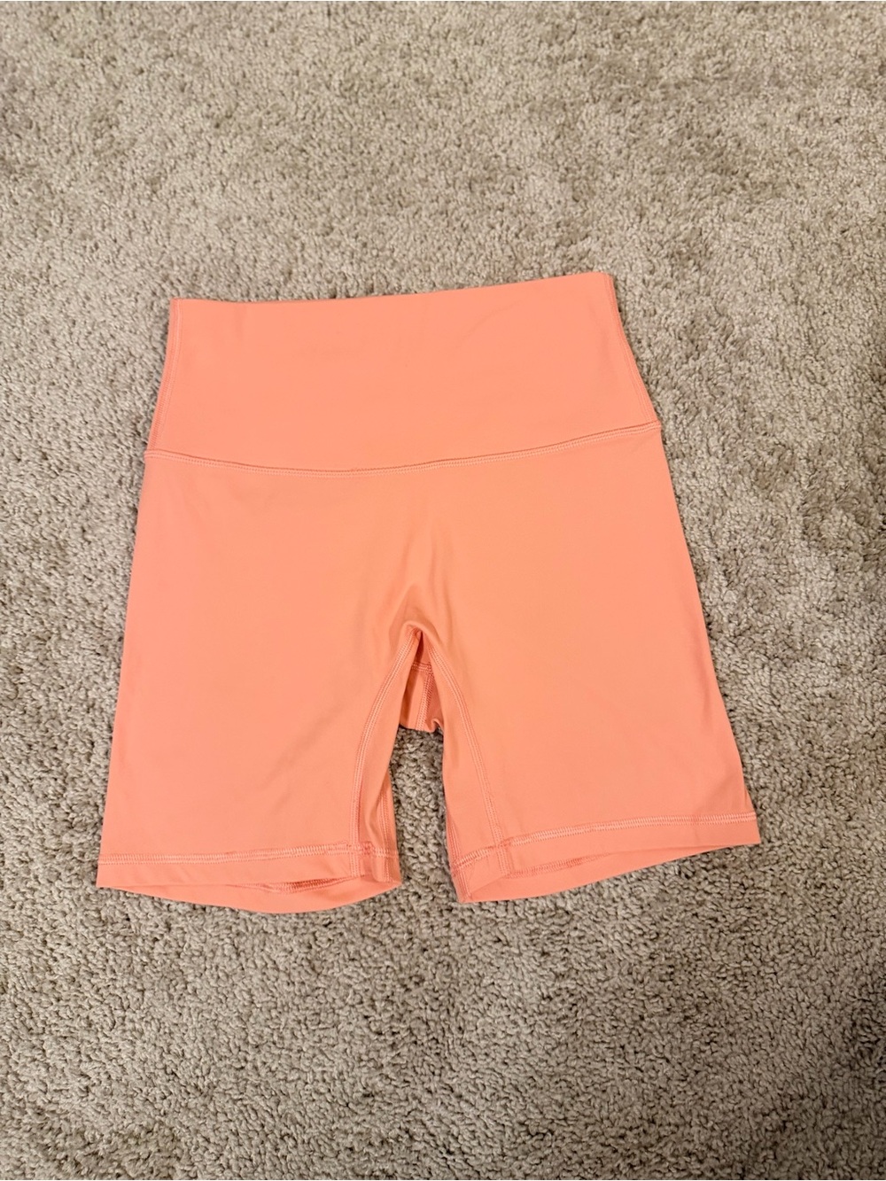 Pink Lily Coral High-Rise 6" Shorts, Small!